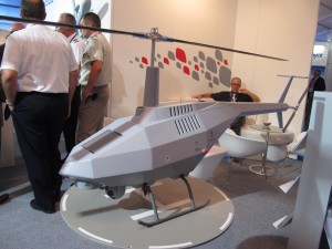 Maquette à l'échelle 1/4 du drone hélicoptère "Tanan" d'Airbus. Photo: Frédéric Lert