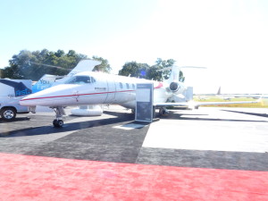 Le prototype du Learjet 85 au Static Display du Salon de la NBAA 2014. Photo: Philippe Cauchi