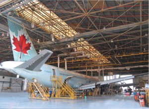 Air Canada Boeing  in IAI facility. Photo: IAI.