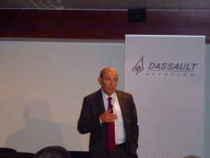 Éric Trappier, PDG de Dassault Aviation. Photo: Philippe Cauchi.