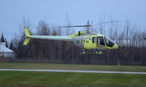 Vol inaugural du Bell 505 Jet Ranger X. Photo: Bell Helicopter.