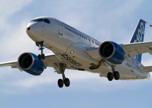 Bombardier CS100. Photo: Bombardier. 