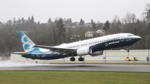 Vol inaugural du 737MAX8. Photo: Boeing.