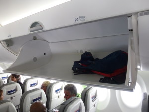 Compartiment à bagages du CS100. Photo: Philippe Cauchi.