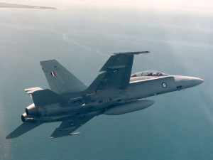 McDonnell Douglas F-18B de la RAAF. Photo: RAAF.