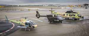 Airbus Helicopters H125M, H145M, H225M. Photo: Airbus Industrie.