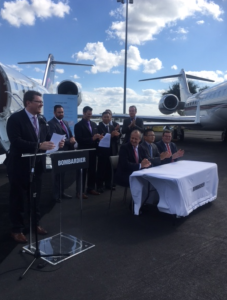 Bombardier Challenger 540 et Zetta jet. Photo: Philippe Cauchi.