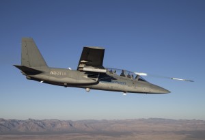 Textron Scorpion releasing an APKWS rocket. Photo: Textron AirLand.