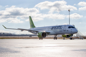 Bombardier CS300 d'airBaltic. Photo: Bombardier.