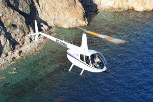 Robinson R66 Turbine Marine floats stowed. Photo: Robinson Helicopters.
