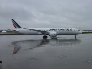 Aéroport de Montréal- Arrivée du Boeing 787-9 Dreamliner d'Air France. Photo: Philippe Cauchi.