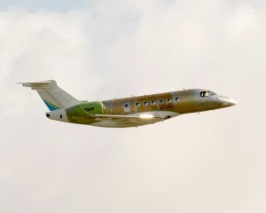Embraer flies first Legacy 500 assembled in Melbourne. Photo: Embraer. 
