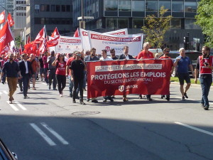 Manifestation Unifor anti-Boeing. Photo: Philippe Cauchi.