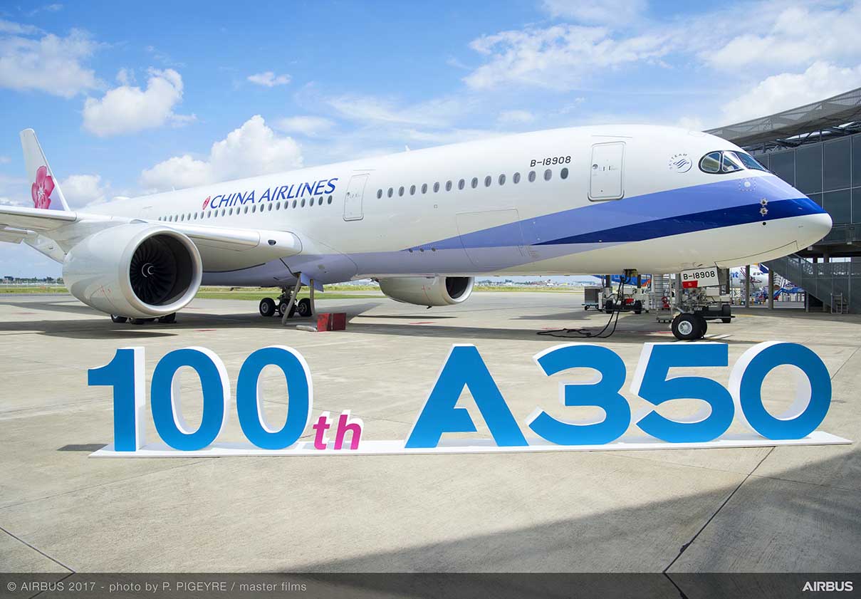 Airbus delivers its 100th A350 XWB. - Info Aéro Québec